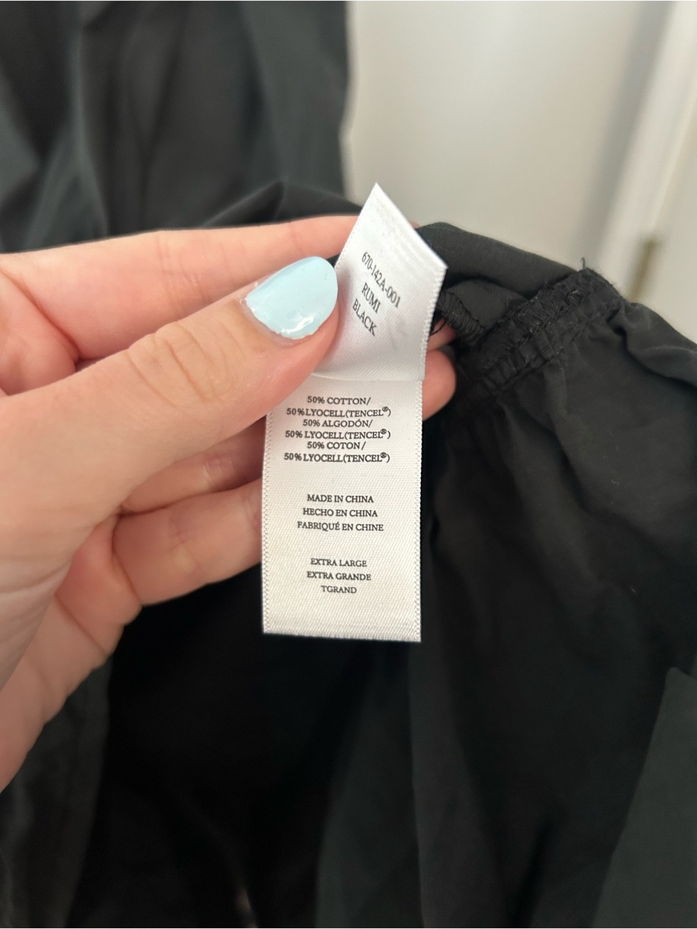 Rails Rumi Black Cotton Midi Dress - Picture 6 of 6